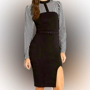 NWT Collectif Zelda striped 60’s pencil dress, size 2